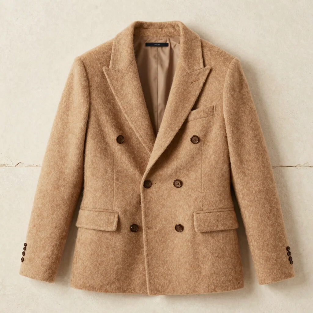 Structured Double-Breasted Blazer